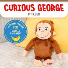 KIDS PREFERRED Curious Gee Monkey Stuffed Animal Plush Toys Soft Cutest Cuddle Plushie Gifts For Baby And Toddler Boys And Girls 8 Inches - as pic - View 2