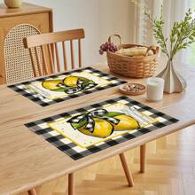 1pc/4pcs/6pcs Vintage Country Style Pattern Printed Linen Placemats, Suitable For Dining Table, All Season Home Decor, Modern Washable Tabletop Mats, Room Decoration, Placemats, Coasters, Kitchen Dining Mats, Party Supplies, Ideal Gift