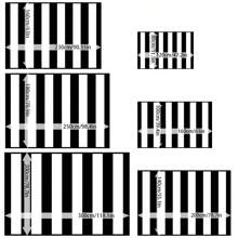 1/2 Set Modern Minimalist Black And White Striped Carpet, Living Room Carpet, Outdoor Carpet, Decorative Carpet, Hallway Carpet, Easy-To-Clean Carpet, Ideal For Bedrooms, Kitchens, And Entryways.