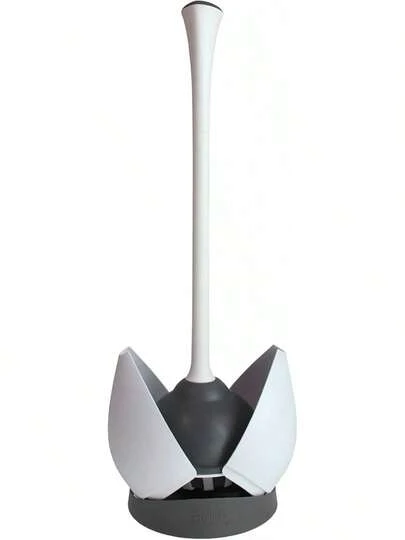 CLOROX baño Plunger with Hideaway Holder Caddy Heavy Duty Compact Design con Base de Goma para baño