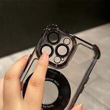 Funda para teléfono móvil. Compatible con phone 16/15/14/13. Funda protectora transparente ultrafina sin bordes ni soporte. Compatible con phone 16/15/14/13. - Negro - Ver 8