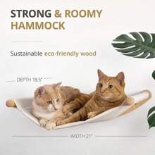 Wall-Mounted Solid Wood Cat Tree With Multi-Level Platforms & Sisal Scratching Posts