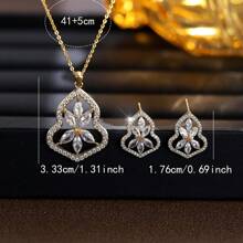 Set de 2 joyeros - Joyero en forma de calabaza elegante para collares y aretes de mujer, conjunto de joyas de moda para regalo de fiesta