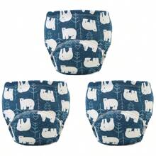 6 piezas de pantalones de entrenamiento para bebé con estampado de animales lindos - Textura suave, adecuado para todas las estaciones, ajuste regular, apto para entrenamiento de ir al baño, diseño de estampado alegre, ajuste cómodo para actividades al aire libre y ropa de dormir para niños y niñas