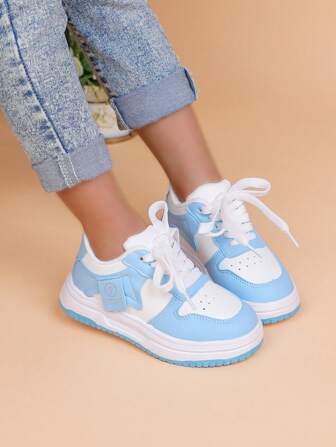 1 Pair Children's Casual Sneakers, 2025, 4 Seasons, Boys' Daily Leisure Rubber Sole Flats, Girls' Soft Bottom Baby Shoes, Skateboarding Shoes