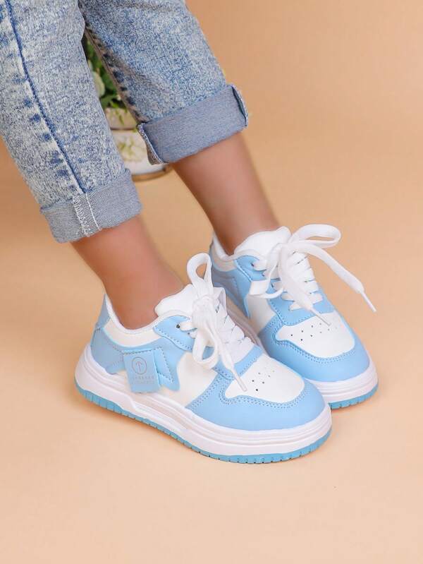 1 Pair Children's Casual Sneakers, 2025, 4 Seasons, Boys' Daily Leisure Rubber Sole Flats, Girls' Soft Bottom Baby Shoes, Skateboarding Shoes