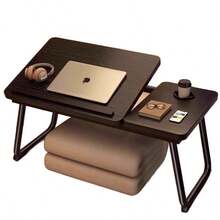 Laptop Desk For Bed Or Sofa Knee Desk, Bed Work Table, Home Desk, Breakfast Tray Table, Desk With Cup, Bed Observation Table, Bed Laptop Stand, Foldable Desk Legs Desk Is Suitable For Use In College Dorms, Single Living, Rental Housing, Tatami Rooms - Multicolor - View 8
