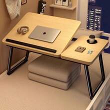 Laptop Desk For Bed Or Sofa Knee Desk, Bed Work Table, Home Desk, Breakfast Tray Table, Desk With Cup, Bed Observation Table, Bed Laptop Stand, Foldable Desk Legs Desk Is Suitable For Use In College Dorms, Single Living, Rental Housing, Tatami Rooms - Multicolor - View 9