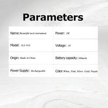 1pc Rechargeable Facial And Neck Massager With Heating, 4 Modes 3 Settings, Skin Care Massage Tool, Suitable For Personal Use Or As Gift - Multicolor - View 11