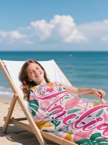 1PC Customized Name Ocean Beach Towels,Personalized Kids Beach Towel,Summer Birthday Gift For Kids,Custom Name Beach Towel,Custom Beach Towel For Girls/Boys,Perfect For Outdoor Beach Travel Swimming Gym Yoga, Beach Accessories,Custom Beach Towel For Friends, Multiple Sizes Of Beach Towels To Choose Froml