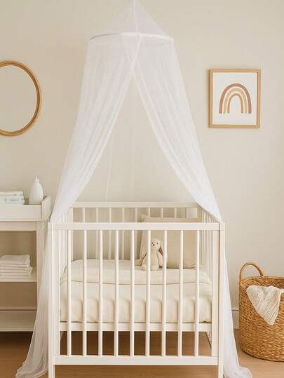 1pc Highly Dense Dome Mosquito Net, Ceiling Hanging Baby Mosquito Net, Folding Tent, Princess Style, No Installation, Party Decor