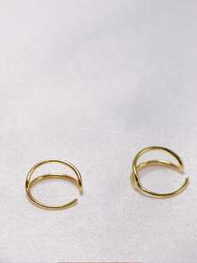 1 chiếc khuyên mũi bằng bạc Sterling 925, trọng lượng 20G, đường kính 9mm, dùng cho sụn tai, hoặc làm phụ kiện trang sức xỏ khuyên mũi septum. - vàng mịn - Xem 9