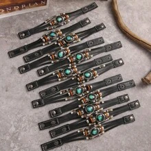 Zodiac Signs Spirit Bracelet Zodiac Bracelet For Women Men Adjustable 12 Constellation Bracelet Multilayer Zodiac Black Leather Bracelets Zodiac Sign Wrap Bracelet For Women Men Birthday Jewelry