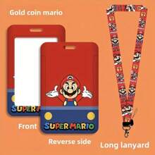 SuperMario Porte-carte, un porte-carte d'étudiant mignon de campus de dessin animé avec des éléments du jeu. Ce porte-carte de style anime est conçu pour protéger les cartes de bus, de métro et d'accès. Il comprend un cordon tour de cou de héros de jeu vidéo classique et convient aux adolescents de 15 ans et plus, en en faisant un cadeau parfait pour la Saint-Valentin et Noël. Accessoires de voiture, breloques de sac, sac à dos pour l'école, gothique Y2k