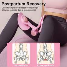 New-88 Th Master Hip Trainer Kegel Exerciser, Peic Floor Trainer For Postpartum Rehabilitation, Inner Th Trimmer, Toner Workout - Pink - View 3