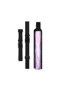 1pc Holographic Handheld Fan Set With Adjustable Shoulder Strap, Fan Storage Pouch, Suitable For Party Use, Fashionable Women's Party Accessory, Reflective Colorful Design, Perfect For Christmas, Holidays And Chinese Martial Arts Events, Also As Fan Storage Pouch And Leg Sleeve, Ideal Accessory For Concerts And Holiday Parties - Multicolor - View 13