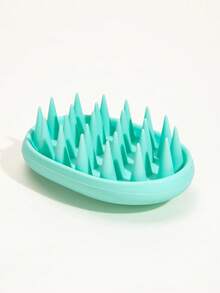 1 件柔软硅胶洗发刷，用于洗发和头皮按摩，多色头发清洁工具套装，软毛，可深层清洁、去角质和放松，是男士、女士和儿童的理想头皮按摩器，防滑手柄，适合淋浴和沐浴，适合卷发、直发、油性或干性头发，轻巧舒适的设计，适合日常护发，日常淋浴发刷可去除头皮屑，促进头发健康生长，易于冲洗和重复使用，返校、旅行度假必需品，女士发饰 - 綠色 - 查看 3