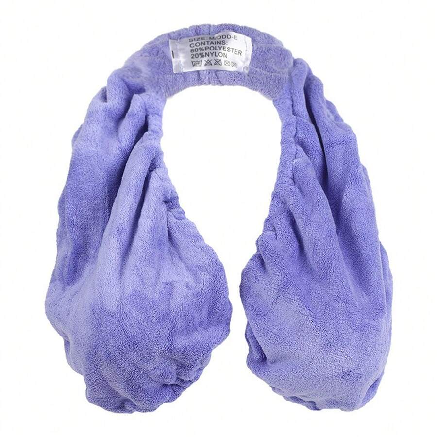 Women's Multi-Purpose Absorbent Towel Bra - Dual-Sided Plush Coral Fleece,Convenient And Absorbent Breathable Towel Bra,Suitable For Beach, Sports, Indoor Daily Wear And Feeding