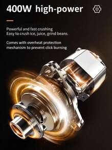 SOKANY 圣诞礼盒套装：1 件套子弹头个人搅拌机，包含 1 个动力底座、2 个刀片、2 个杯子、1 个马克杯、1 个旅行杯和 1 个吸嘴盖、2 个舒适的杯圈、2 个耐用盖子，具备脉冲功能，可用于研磨、混合、搅拌、制作冰沙和碎冰。