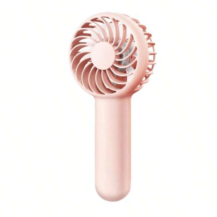 TFFFMini Portable Fan 3 Speed Powerful Handheld Fan 2000mAh Battery Operated Cute Design Personal Small Fan USB Rechargeable Makeup Eyelash Hand Fan Travel Essentials For Women Girls Pink
