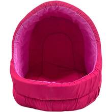 Pet Bed Medium For Dogs And Cats With Cushion - 粉色 - 查看 2