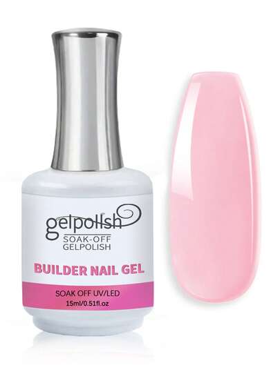 15ml Pink Building Nail Gel Nail Polish For Strengthener Gel Extension Gel Base Coat In A Bottle Soak Off Uv Led Gel Nail Extension Nails