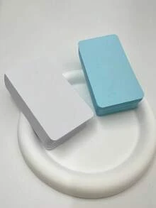500張/300張/200張/100張 便條紙、空白明信片、書籤、訊息貼紙，便攜式，多色可選，學校用品，返校季 - 彩色 - 查看 14