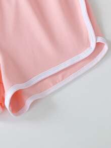 2 Pieces Tween Girl Set Capybara Print Tee & Shorts Cute Soft Comfy Everyday Wear - Multicolor - View 9