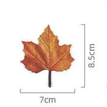 100pcs Maple Leaf Shaped Sticky Notes, Faux Leaf Decorative Memo Pads, Creative Maple Leaf Memo Sticker