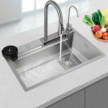 YUNRUX Kitchen Sinks - Silver - View 1