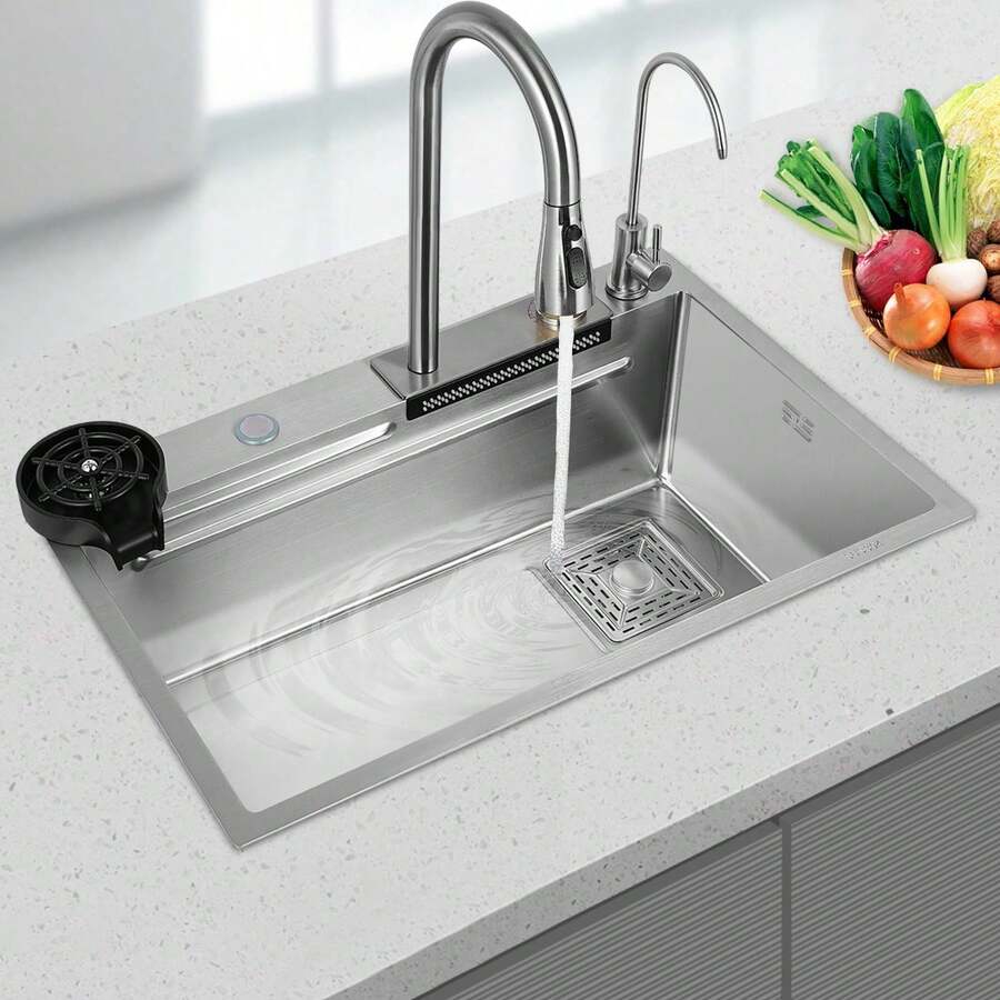 YUNRUX Kitchen Sinks - Silver - View 1