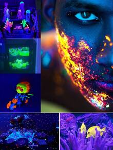 ONELEDWANGRX 2pcs/Set UV Black Light Strips, Glow In Dark Party Decor, Blacklight Neon Flashing Party Lights, Easy Install Semi-Embedded Detachable Lighting, DJ Blacklight, UV Lamp For Birthday Disco Theme Party, Bar Decor, Home Decor, Glow Party, Christmas Supplies And Decorations, Body Painting, Stage, Tapestry, Poster, Bedroom, Neon Party, Halloween Decoration - Purple - View 10