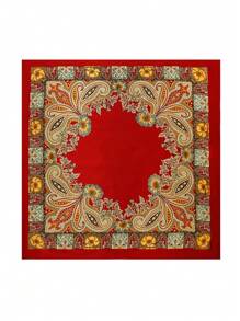 1 pezzo Foulard quadrato in stile paisley per donna, moda versatile per danza di strada, feste, ciclismo, bracciale, fascia, cravatta da collo, decorativo in seta, adatto per uso quotidiano in tutte le stagioni