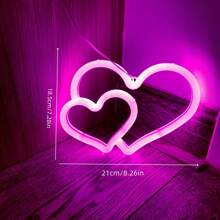 1 pièce Enseigne au néon tête de vache rose 11x10x0,7 po environ 28x25,5x1,8 cm Lumière décorative à LED, alimentée par batterie ou USB (flamme, nuage, éclair, pont arc-en-ciel) Lumière néon pour bureau ou décoration murale, toile de fond pour diffusion en direct d'influenceur, convient pour la chambre, la maison, les fêtes, les anniversaires, les demandes en mariage, la Saint-Valentin, la Fête des mères, la décoration de Noël