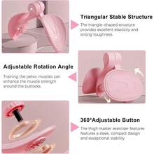 New-88 Th Master Hip Trainer Kegel Exerciser, Peic Floor Trainer For Postpartum Rehabilitation, Inner Th Trimmer, Toner Workout - Pink - View 2