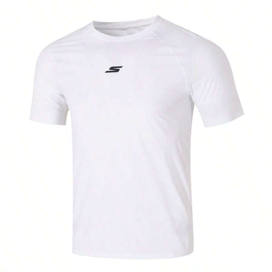 Skechers Lässig geschnittenes, weiches, bequemes Kurzarm T-Shirt, unisex