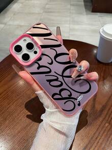 Compatible With 16 Pro Max, 16 Plus, 16 Pro, 16, As Well As All Series Of 15, 14, 13, 12, And 11, This New Stylish Phone Case Features A Stunning Gradient IMD Laser Design. It Offers Shock Resistance And Anti-Slip Properties, Making It A Perfect Gift Option. - 粉色 - 查看 4