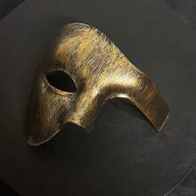 1pc Vintage Prince Masquerade Half Mask, Suitable For Cosplay Party, Couple Accessories - Multicolor - View 1