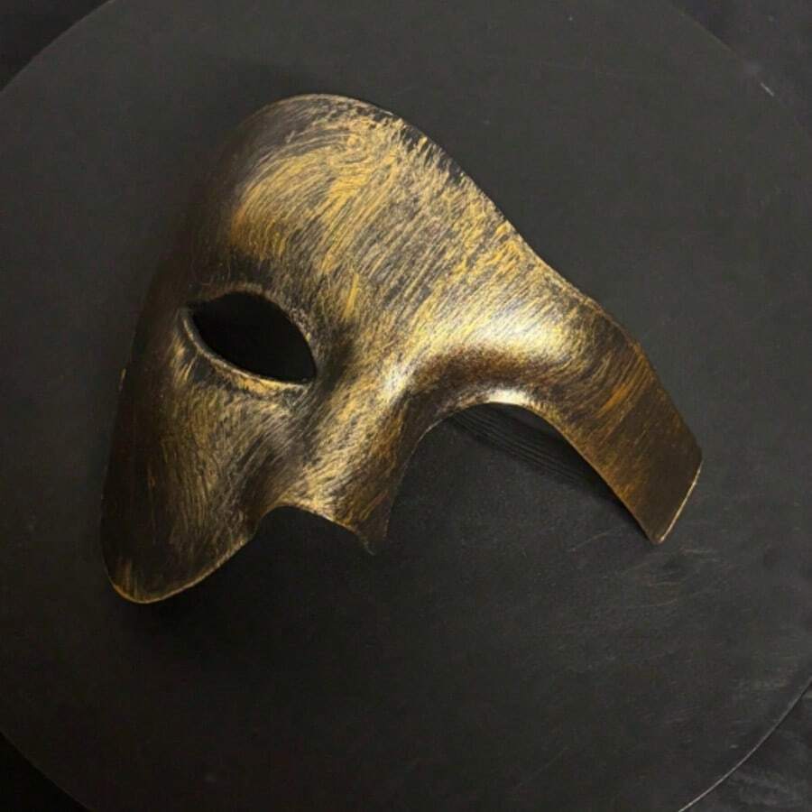 1pc Vintage Prince Masquerade Half Mask, Suitable For Cosplay Party, Couple Accessories - Multicolor - View 1