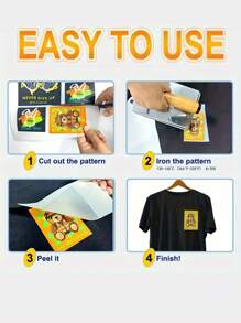 1pc- Can Customize Patterns And Text Hot Transfer Stickers (Excluding Clothes), DIY Ironing Hot Transfer Stickers, Custom Decals, Can Design A Variety Of Patterns, Suitable For Clothes, Bags, Cups, Hats, Shoes And Other Objects Of Custom Transfer Stickers, Hot Transfer Stickers Ironing Decals T-Shirt Hoodie DIY Crafts