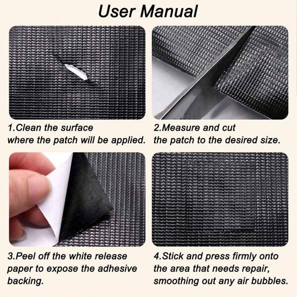 Heavy Duty Waterproof Tarp Repair Patch – Self-Adhesive Tear-Resistant Fabric Tape For Tents, Awnings, Canopies, Shade Cloth, Camping Gear, Truck Covers, PVC Tarps – Outdoor Emergency Fix
