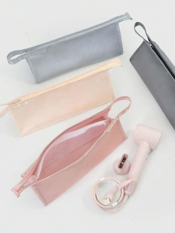 1 Piece Large Capacity Hairdryer Organizer Bag Portable Hair Dryer Storage Bag With Handle Lightweight Curling Iron Protective Case Causal Handheld Hair Curler Organizer Bag Multi-Functional Cosmetic Bag Travel Toiletry Bag With Compartment Practical Hairdressing Tools Storage Pouch With Zipper Suitable For Holiday, Bedroom, Bathroom, Office, School Supplies, Travel Essentials