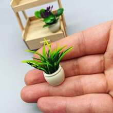 8pcs/Set Miniature Plant Kits For Dollhouse, Miniature Dollhouse Plants, Miniature Bonsai Decorations For Dollhouse Garden