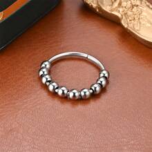 1pc Ten Beads Spinning Stress Relieving Anxiety Rings For Couples