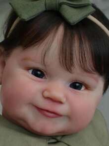 50cm Full Body Soft Vinyl Reborn Baby Girl Doll with 3D-paint Skin and Vein Maddie Alive Newborn Baby Princess Toddler Bath Toy for Kids Birthday Gift - Muñeca de cuerpo de vinilo suave - Ver 5