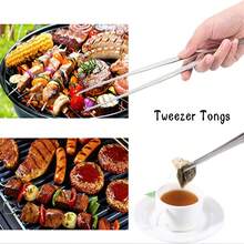 1pc Stainless Steel Thickened Food Clip, Hand-Grabbing Cake Barbecue Steak, Hotel Kitchen Tool Baking Frying Clip