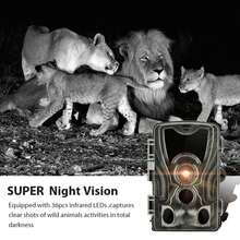 Wildlife Camera, 16MP Trail Camera With Night Vision Motion Activated And Waterproof, 2.7K Stream Game Camera With 120 Degrees Wide Angle Of View For Garden - Camouflage - View 3