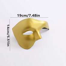 1pc Vintage Prince Masquerade Half Mask, Suitable For Cosplay Party, Couple Accessories - Multicolor - View 9