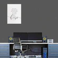 1pc Christian Wall Art, Bible Verse Quotes, Popular NIV Printables, Scripture Gallery Wall, Black And White Prints , Farmhouse Decor Poster Unframed-Style