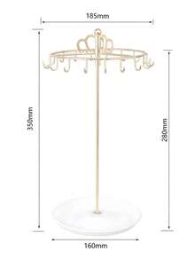 多功能一体式可拆卸项链展示架 - 金属首饰架，可用于展示手链、脚链和各种首饰 - 非常适合展览展位，也适合展示女士返校季首饰礼物，同时也是完美的 情人节礼物。 - 彩色 - 查看 6